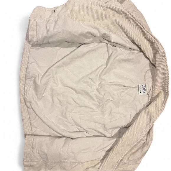 Zara Cream Corduroy Jacket - Picture 2 of 4